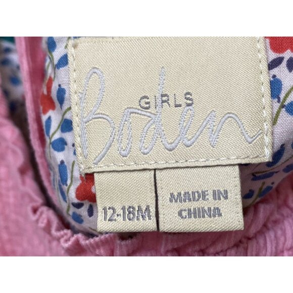 Mini Boden Bubblegum Pink Corduroy Dress 12-18 months - Picture 2 of 7